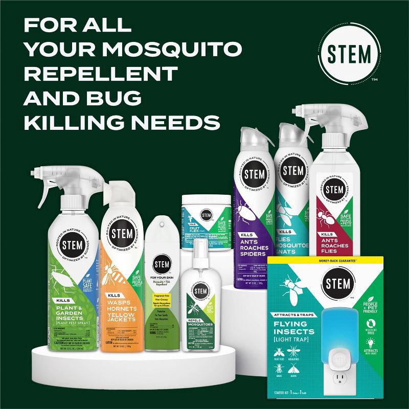 slide 10 of 12, STEM Ant Roach & Fly Killer Trigger Pump Spray Insecticide - 12oz: Indoor Outdoor Bug Control, Non-Flushing Formula, 12 oz