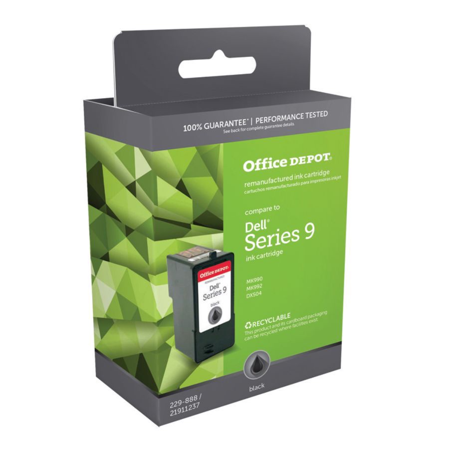 slide 2 of 2, Office Depot Brand Od992 (Dell Mk992 / Mk990) Remanufactured Black Ink Cartridge, 1 ct