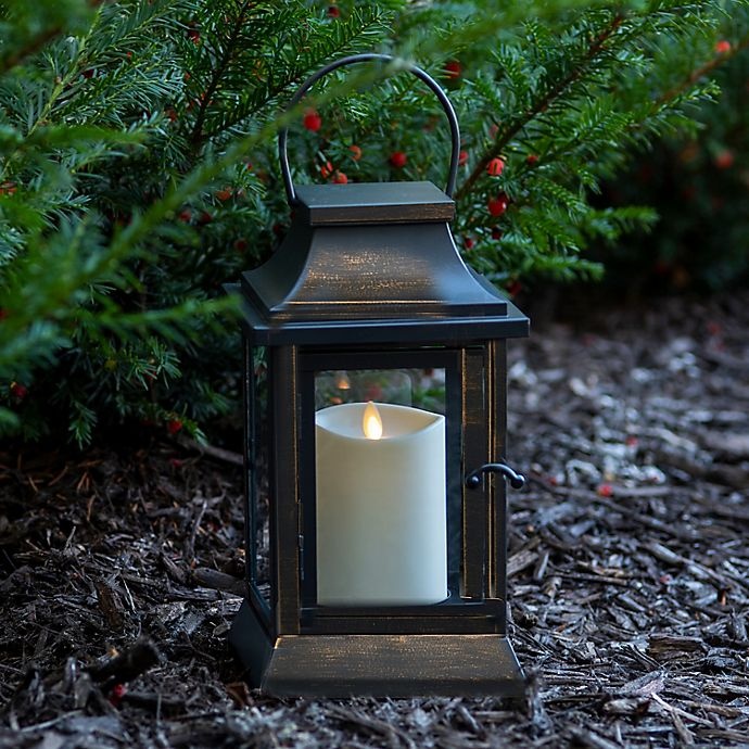 slide 3 of 3, Luminara Metal and Glass Lantern - Oil Rubbed Bronze, 12 in