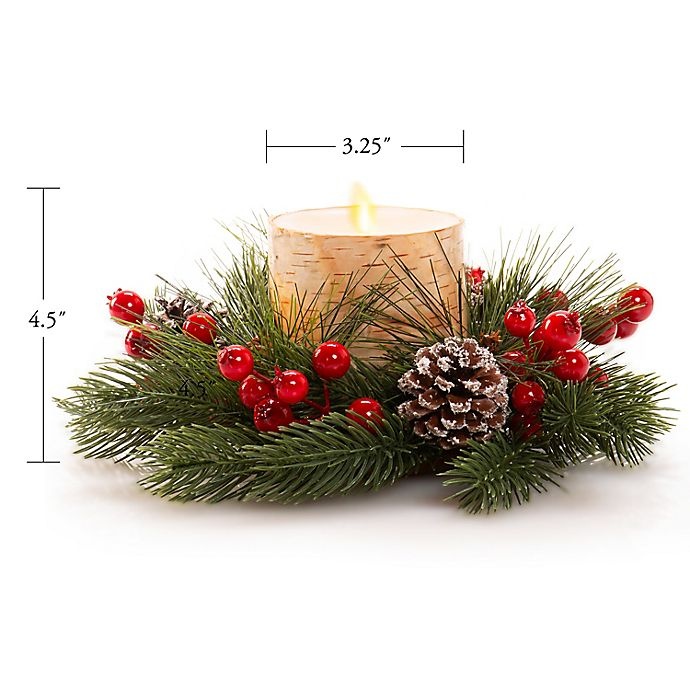 Luminara Holiday Centerpiece Pillar LED Candle - Birch 1 ct | Shipt