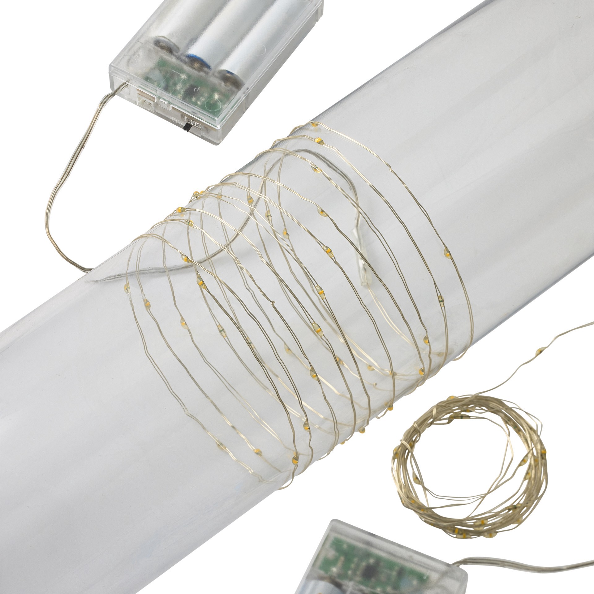 slide 2 of 4, 40ct. Warm White Led String Lights With Silver Wire By Ashland, 2ct., 40 ct