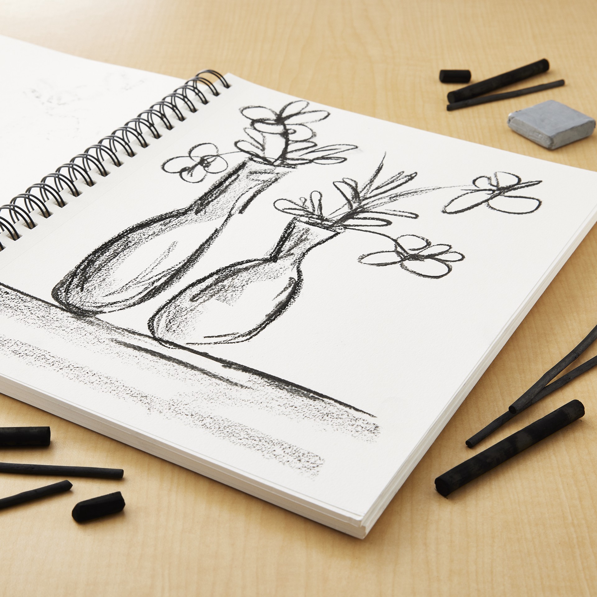 slide 4 of 6, Canson Xl Rough Mix Media Pad, 9 in x 12 in