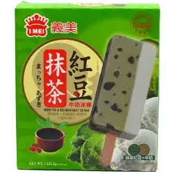 I Mei Green Tea & Red Bean Milk Ice Bar