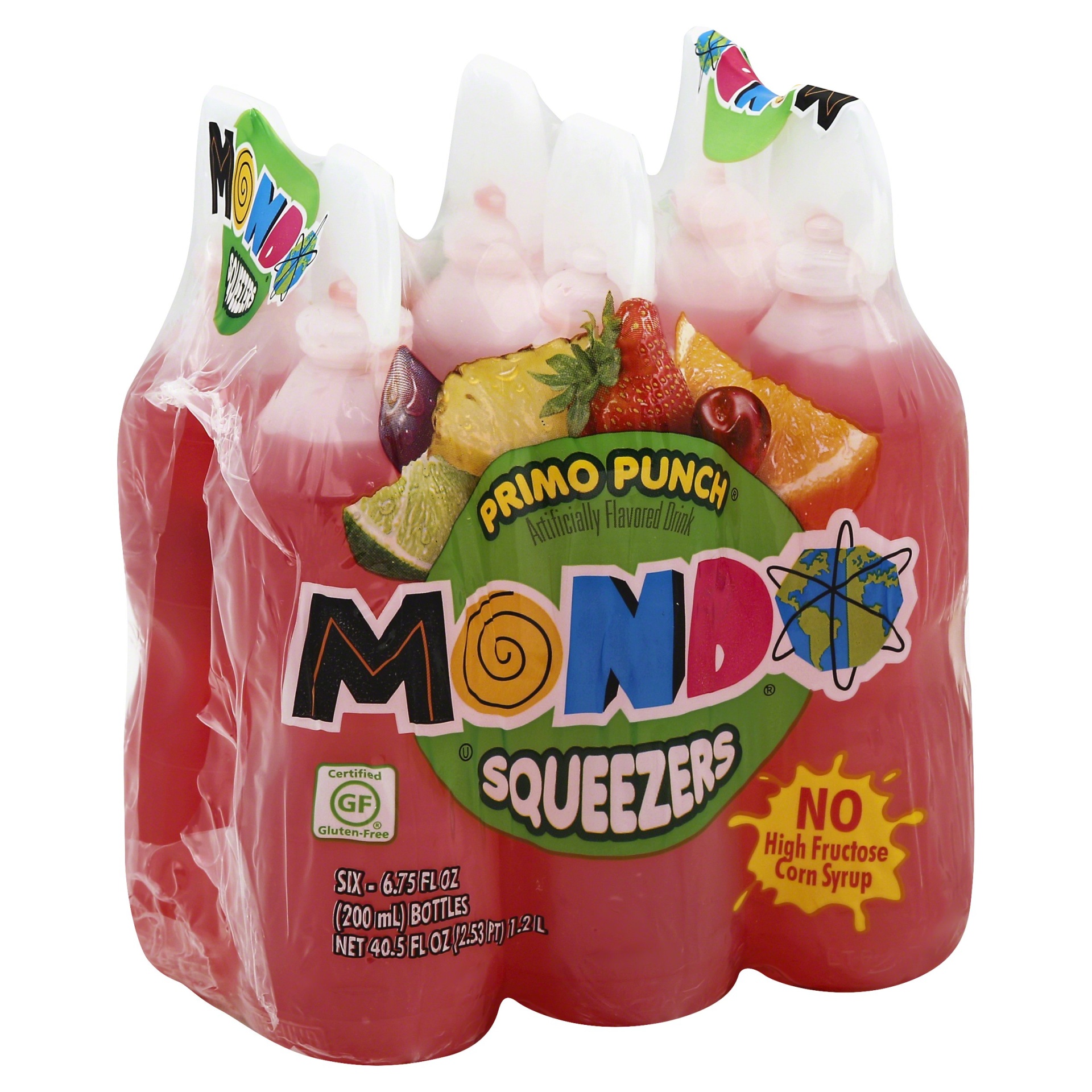 slide 1 of 1, Mondo Fruit Squeezers Primo Punch, 6 ct; 6.75 oz