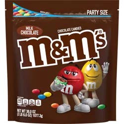 M&M's Party Size Milk Chocolate Chocolate Candies 38 oz