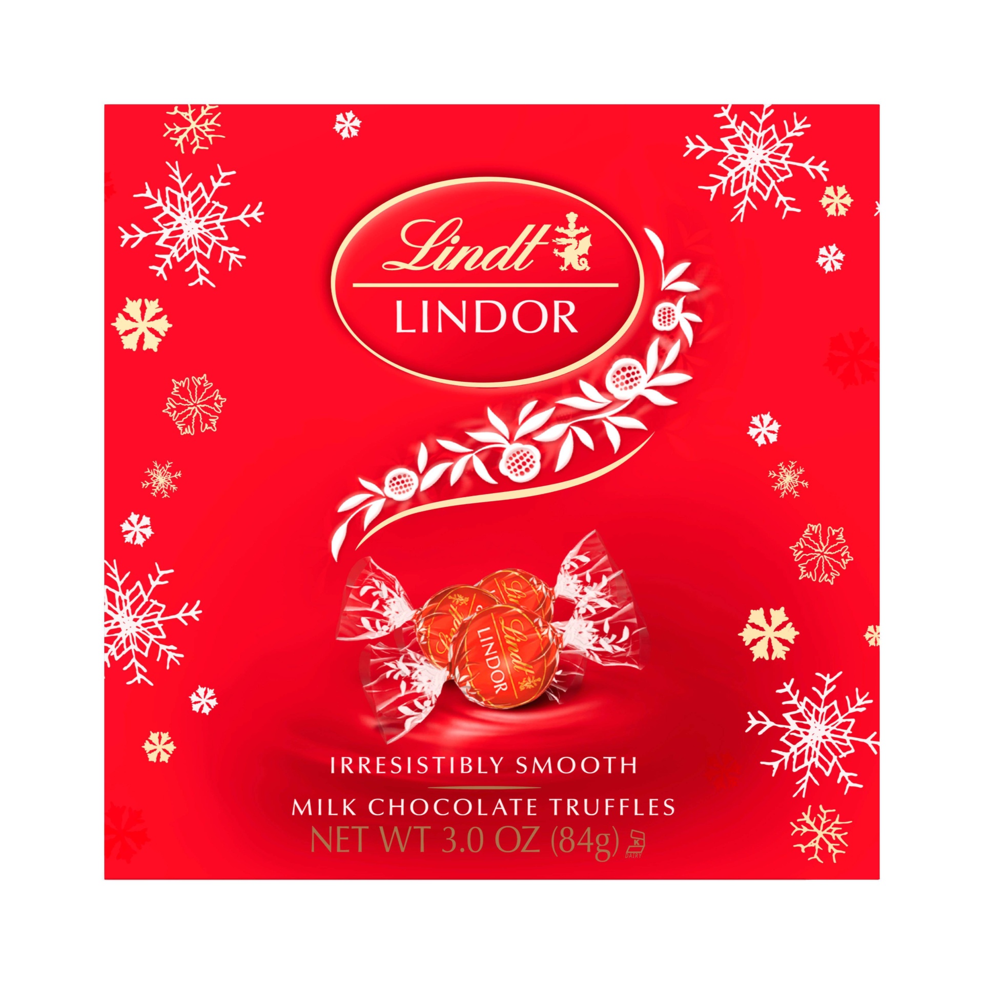 slide 1 of 1, LINDT Holiday Lindor Milk Token Box, 3 oz