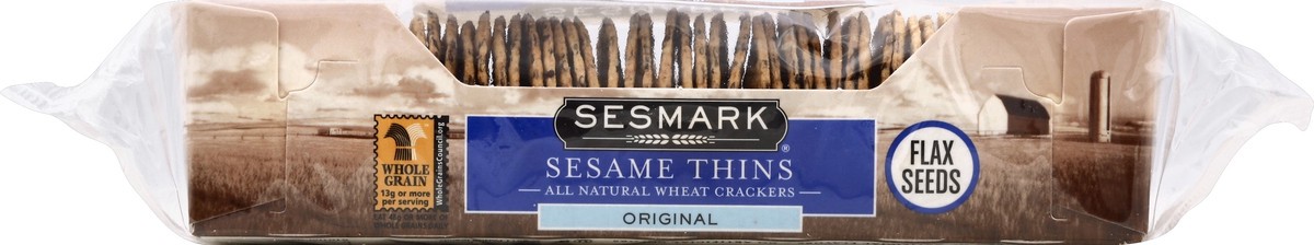 slide 2 of 4, Sesmark Sesame Thins, 7 oz