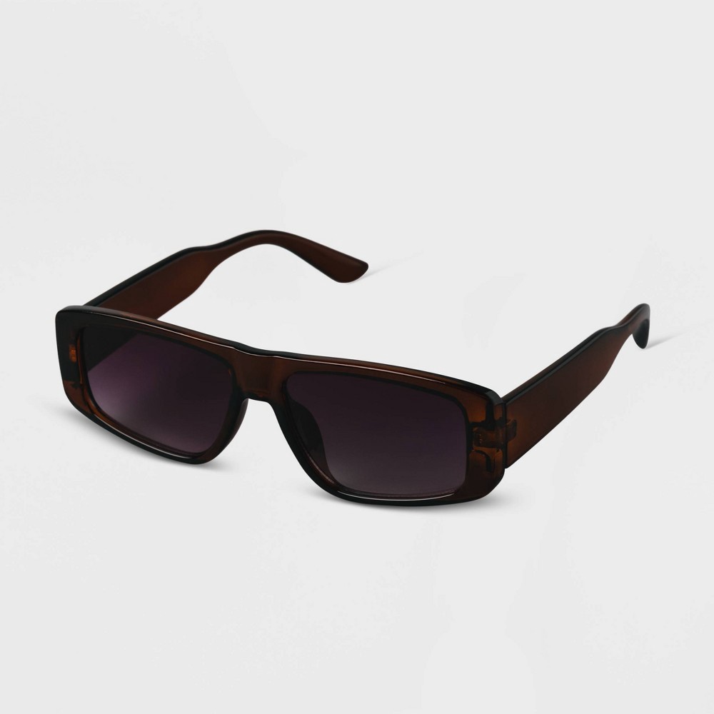 slide 2 of 2, Women's Narrow Shield Sunglasses - A New Day Purple, 1 ct