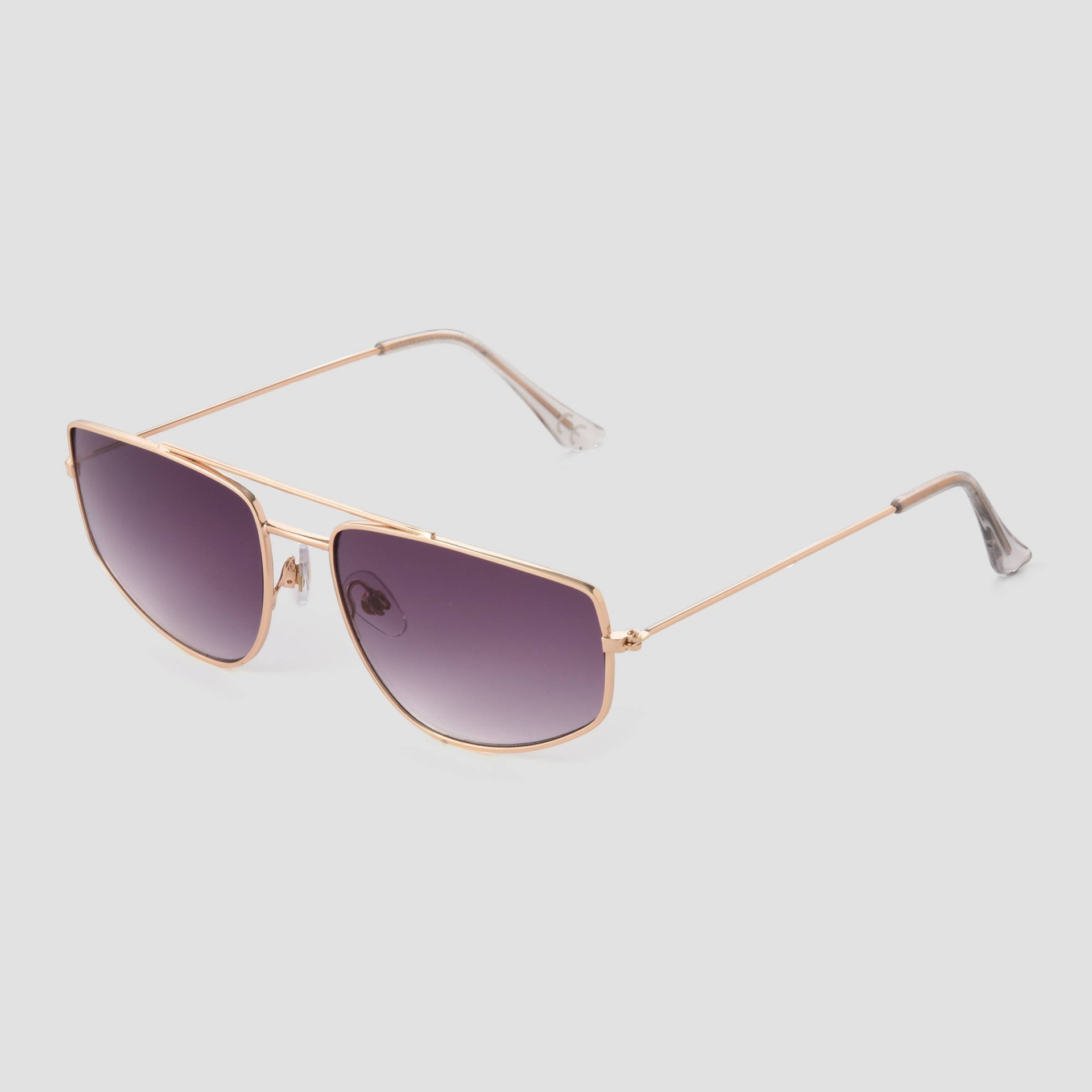 Madein angular aviator sunglasses in black | ASOS