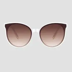 Women's Round Sunglasses - Universal Thread™ Off White