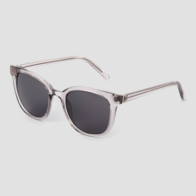 slide 2 of 2, Women's Crystal Square Sunglasses - Universal Thread™ Clear, 1 ct