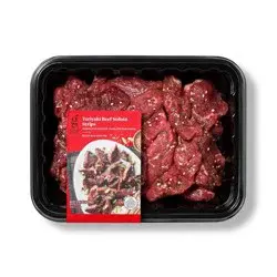 Teriyaki Beef Sirloin Strips - price per lb - Good & Gather™