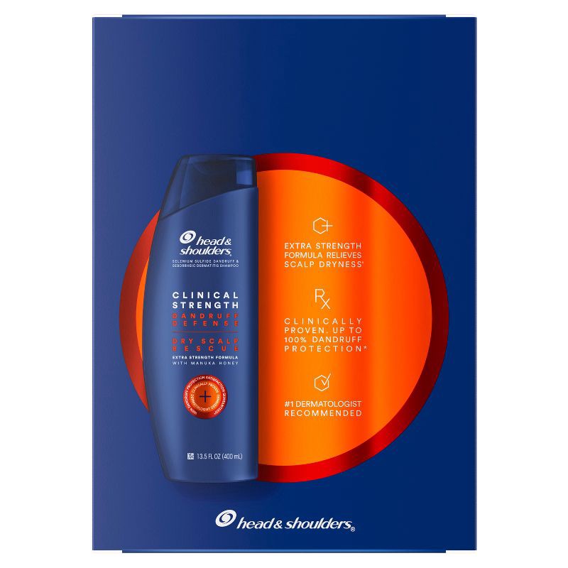 slide 3 of 12, Head & Shoulders Clinical Dandruff Defense and Dry Scalp Rescue Shampoo Dual Pack - 27 fl oz, 27 fl oz
