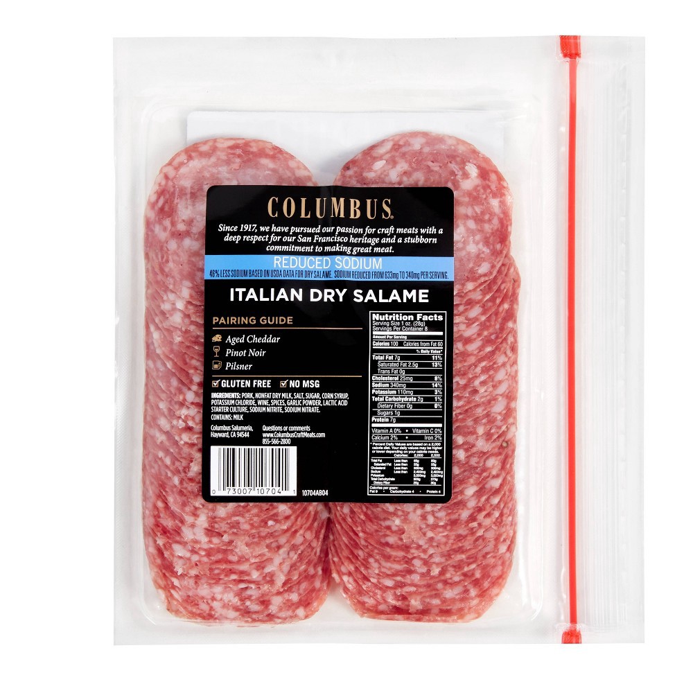 slide 5 of 6, Columbus Salame 8 oz, 8 oz