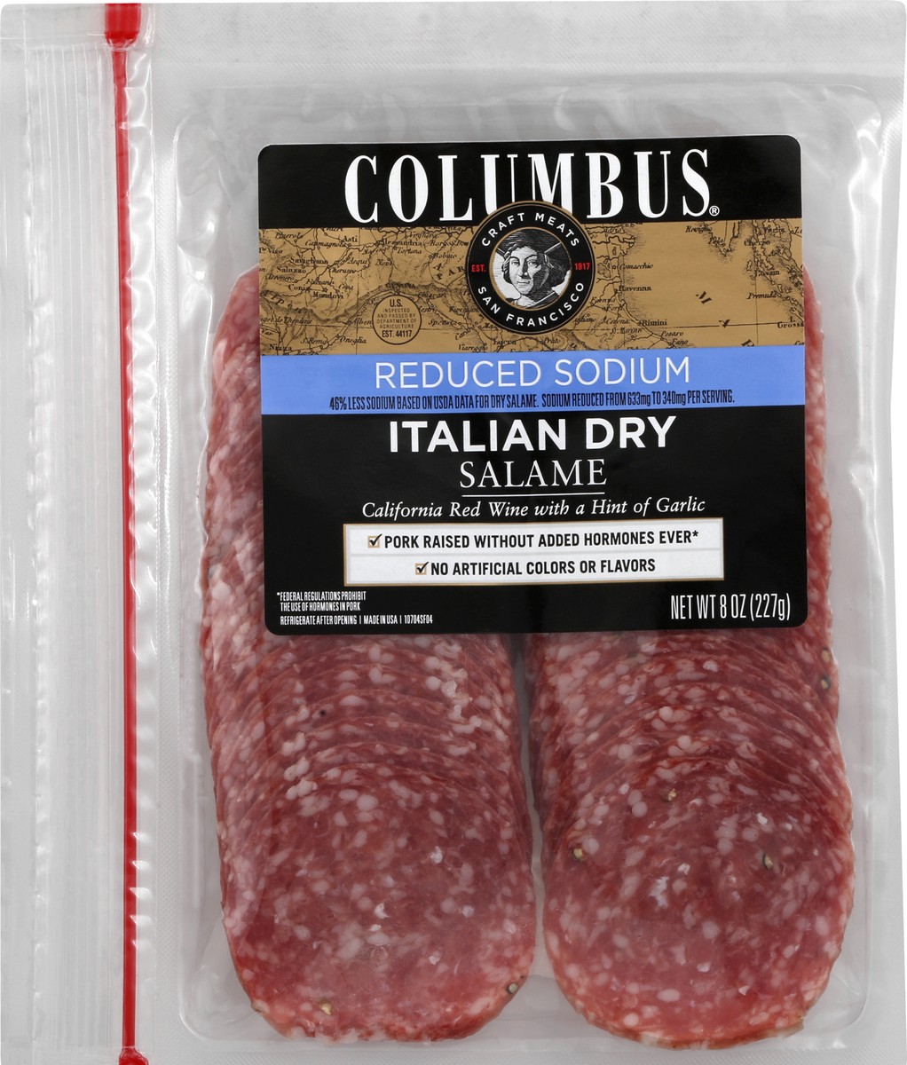 slide 1 of 6, Columbus Salame 8 oz, 8 oz