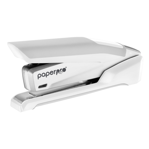 slide 1 of 1, PaperPro Inpower+ 28 Premium Desktop Stapler, White/Silver, 1 ct