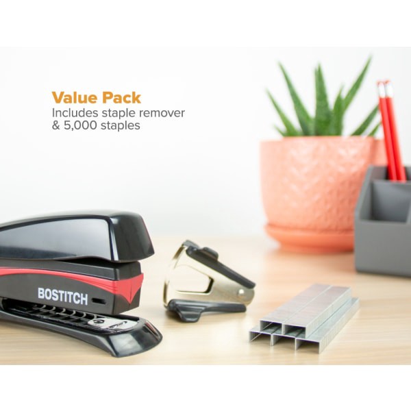 slide 6 of 10, BOSTITCH Office Inspire Desktop Stapler, 3'', Black, 1 ct