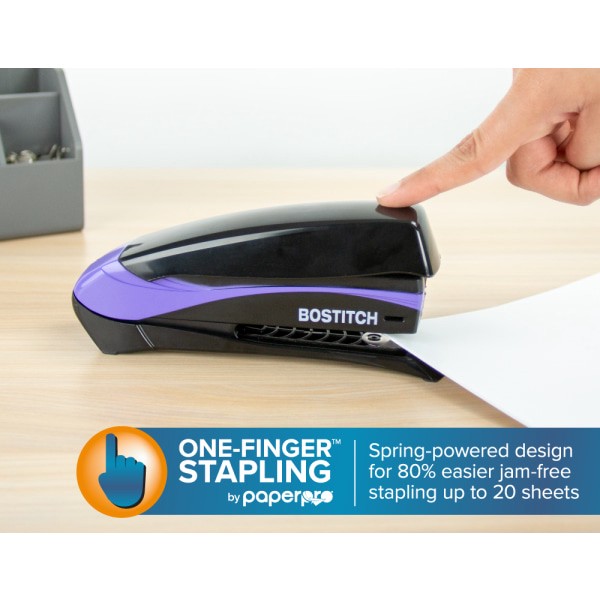 slide 4 of 10, BOSTITCH Office Inspire Desktop Stapler, 3'', Black, 1 ct