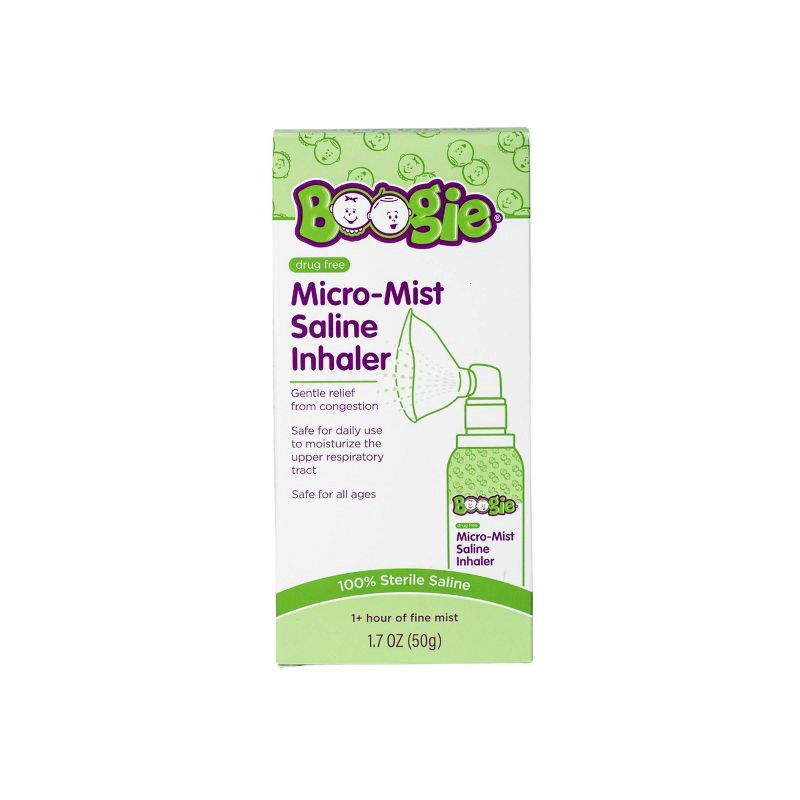 slide 2 of 11, The Boogie Brand Micro-Mist Saline Inhaler - 1.7oz, 1.7 oz
