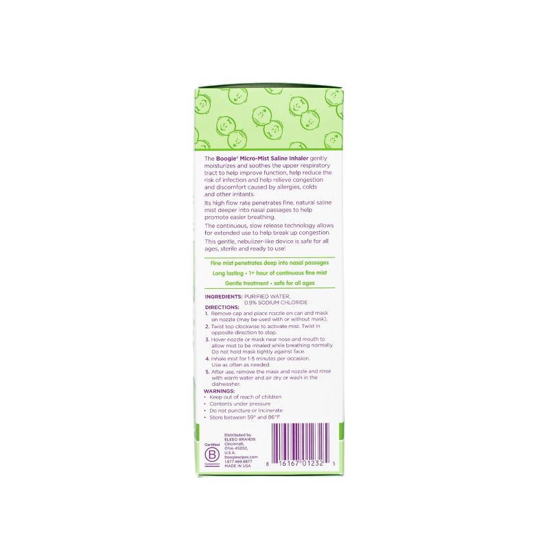 slide 4 of 11, The Boogie Brand Micro-Mist Saline Inhaler - 1.7oz, 1.7 oz