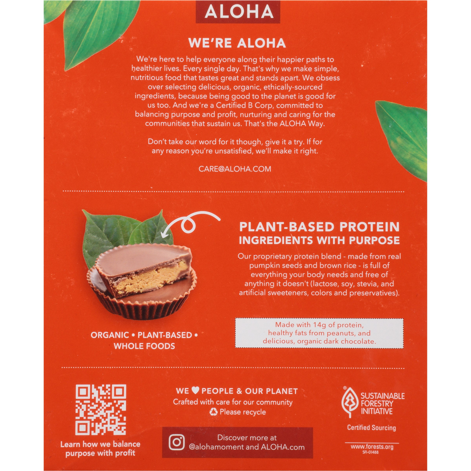 slide 4 of 7, Aloha Organic Protein Bars Peanut Butter Cup - 5 ct; 1.98 oz, 5 ct; 1.98 oz
