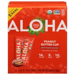 Aloha Organic Protein Bars Peanut Butter Cup - 5 ct; 1.98 oz
