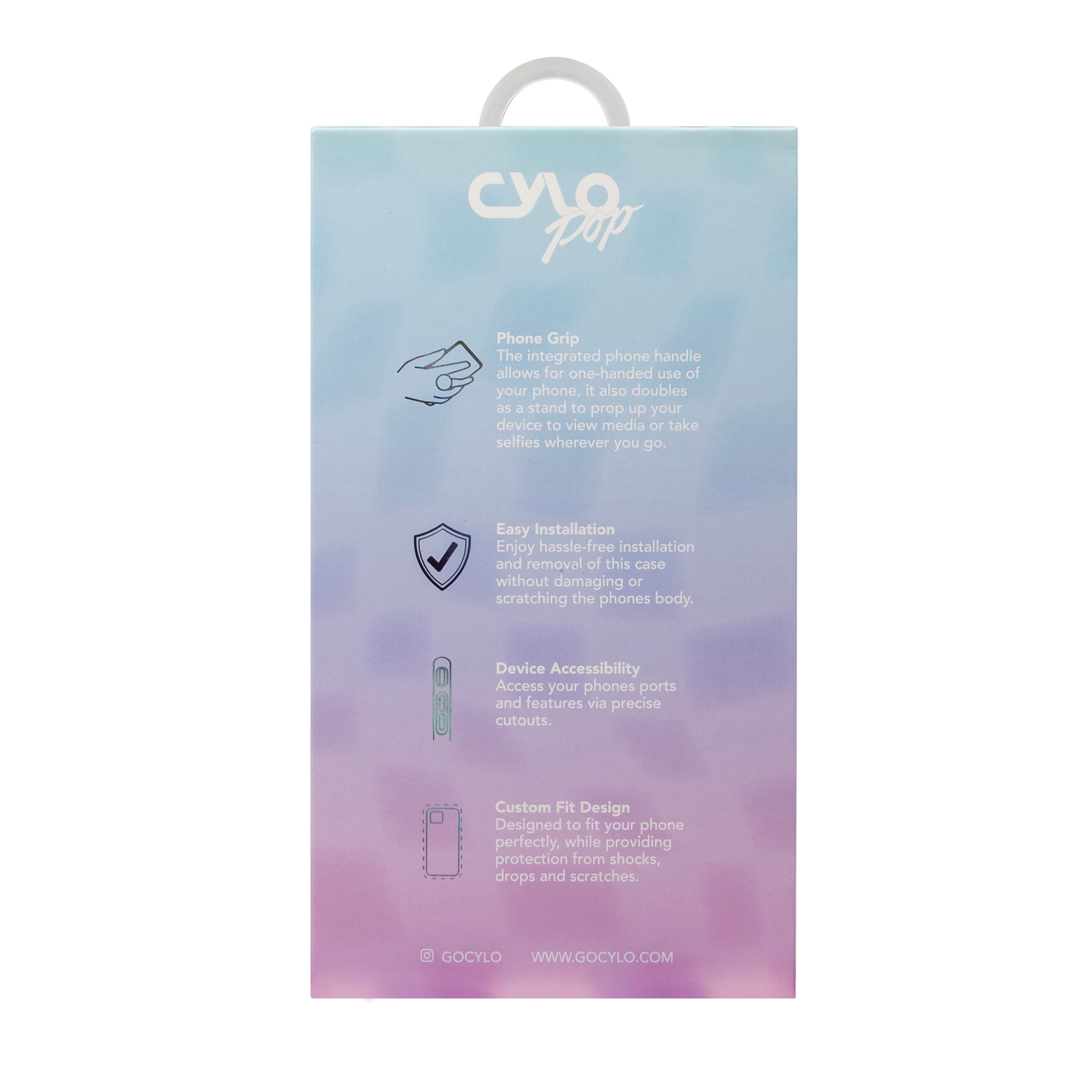 slide 2 of 3, CYLO POP Phone Grip iPhone 13/14/15 Case, 1 ct