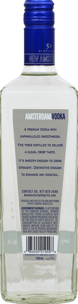 slide 2 of 2, New Amsterdam Vodka - 750ml Bottle, 750 ml