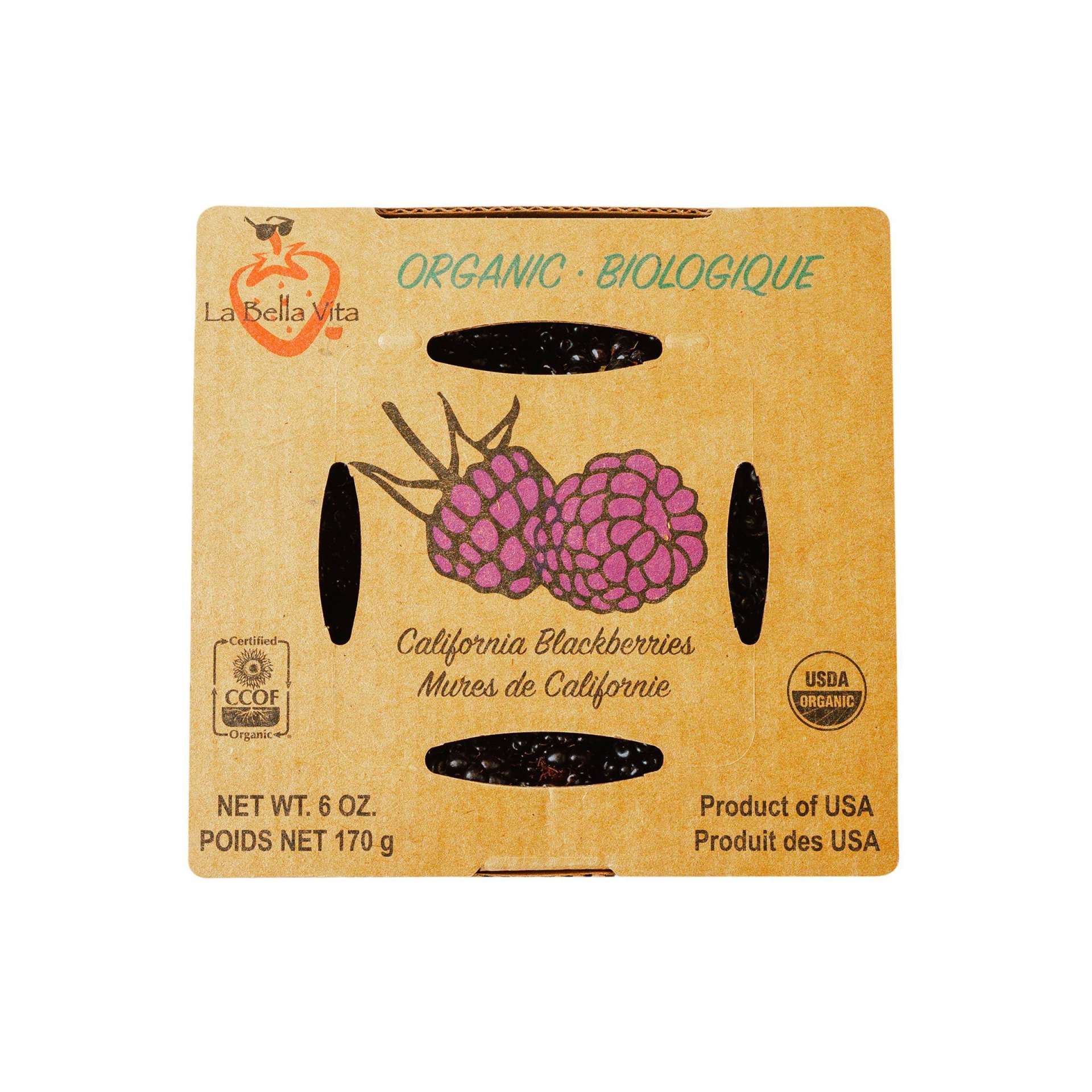 slide 1 of 1, La Bella Vita Organic Blackberries, 6 oz