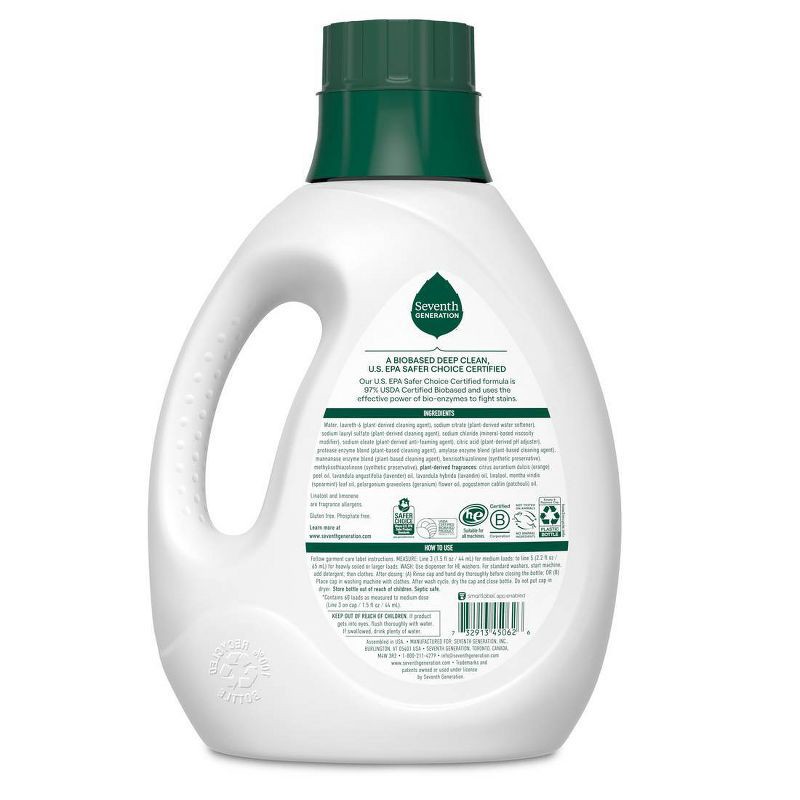 slide 3 of 8, Seventh Generation Liquid Laundry Detergent Soap - Fresh Lavender Scent - 90 fl oz, 90 fl oz
