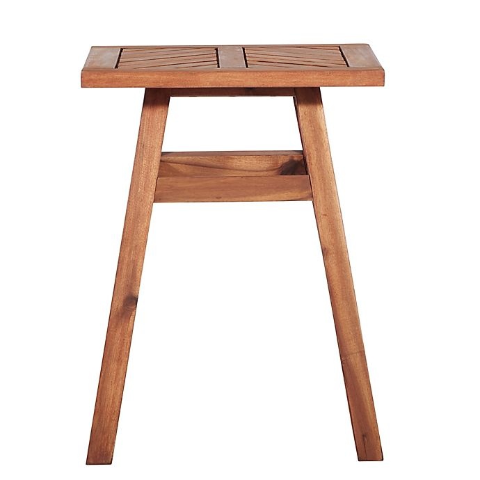 slide 3 of 7, Forest Gate Olive Acacia Outdoor Side End Table - Brown, 1 ct