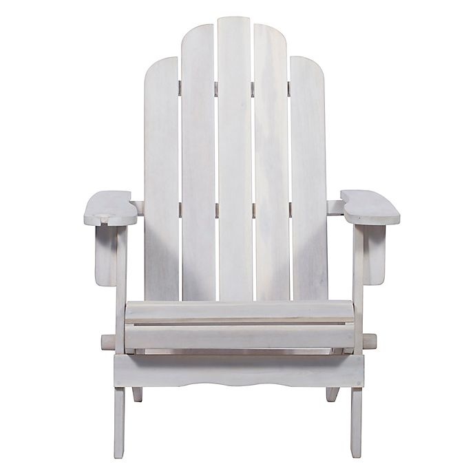 slide 7 of 8, Forest Gate Arvada Acacia Outdoor Folding Adirondack Chair - White, 1 ct