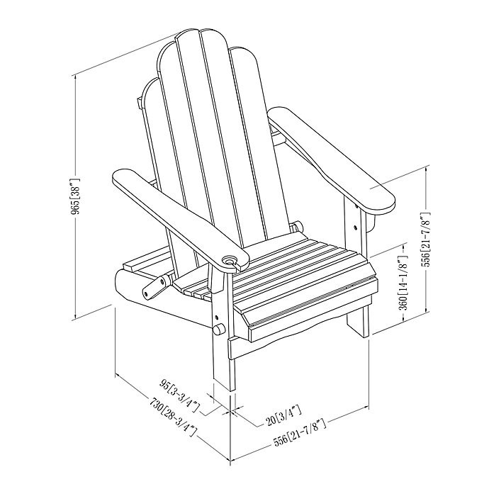 slide 4 of 8, Forest Gate Arvada Acacia Outdoor Folding Adirondack Chair - White, 1 ct