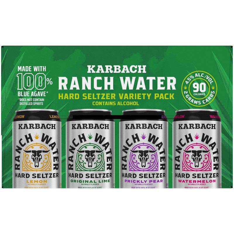 slide 2 of 9, Karbach Brewing Co. Karbach Ranch Water Hard Seltzer Variety Pack 12pk/12oz Cans, 12 ct; 12 oz