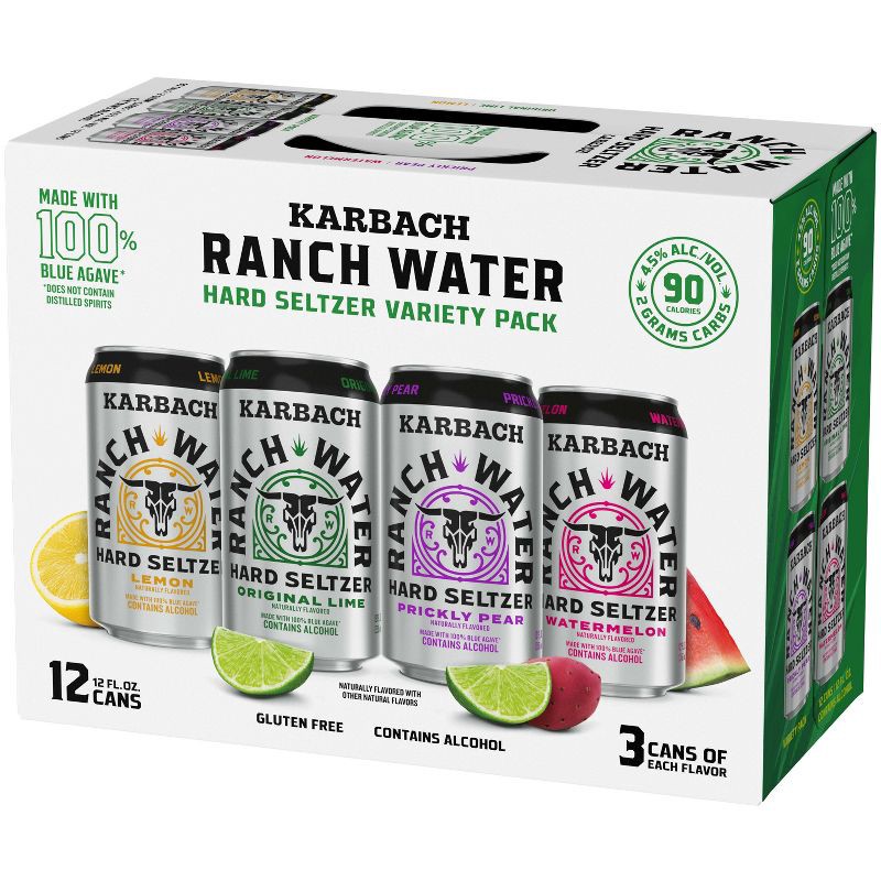 slide 3 of 9, Karbach Brewing Co. Karbach Ranch Water Hard Seltzer Variety Pack 12pk/12oz Cans, 12 ct; 12 oz
