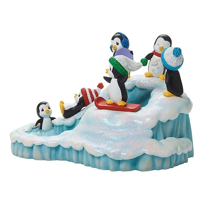 slide 2 of 4, Precious Moments Holiday Winter Fun Musical Penguins, 1 ct