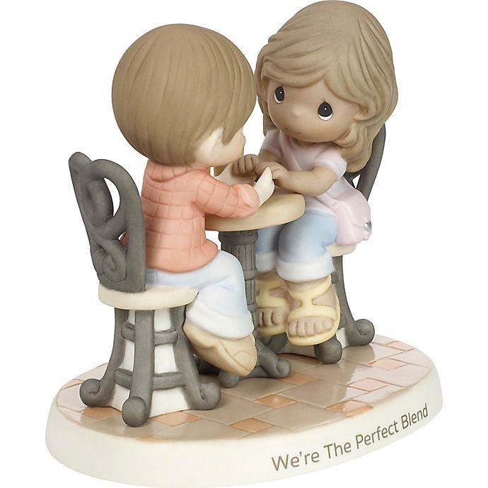 slide 2 of 5, Precious Moments Couple at Cafe Table Figurine, 1 ct