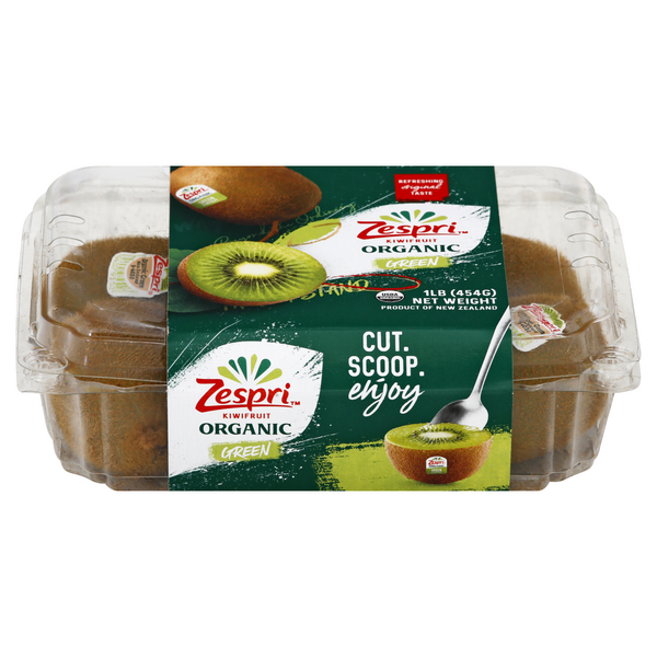 slide 1 of 1, Zespri Organic Green Kiwi, 16 oz