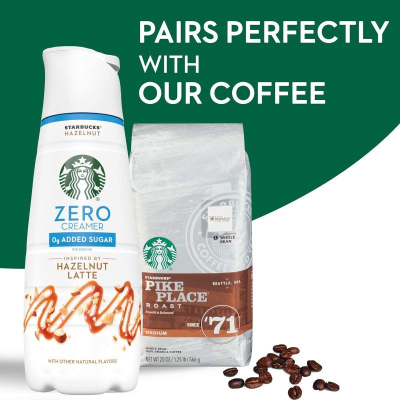 slide 5 of 9, Starbucks Creamer Starbucks Zero Sugar Hazelnut Latte Coffee Creamer - 28 fl oz, 28 fl oz