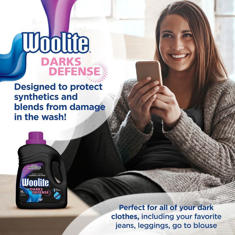slide 3 of 8, Woolite Floral Scented Darks Liquid Laundry Detergent 66 Loads - 100 fl oz, 100 fl oz