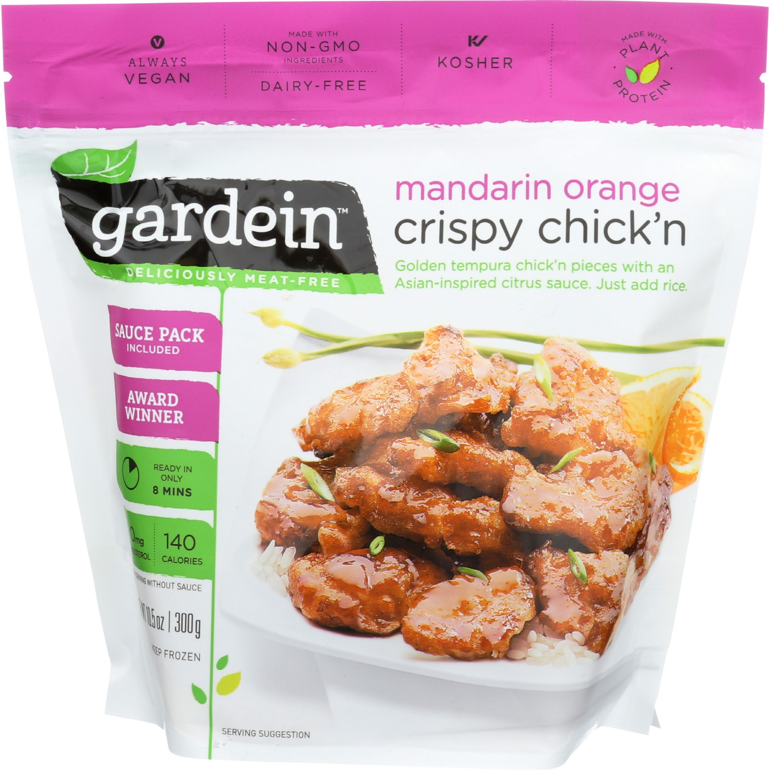 slide 1 of 2, Gardein Mandarin Orange Crispy Chick'n 10.5 oz, 10.5 oz