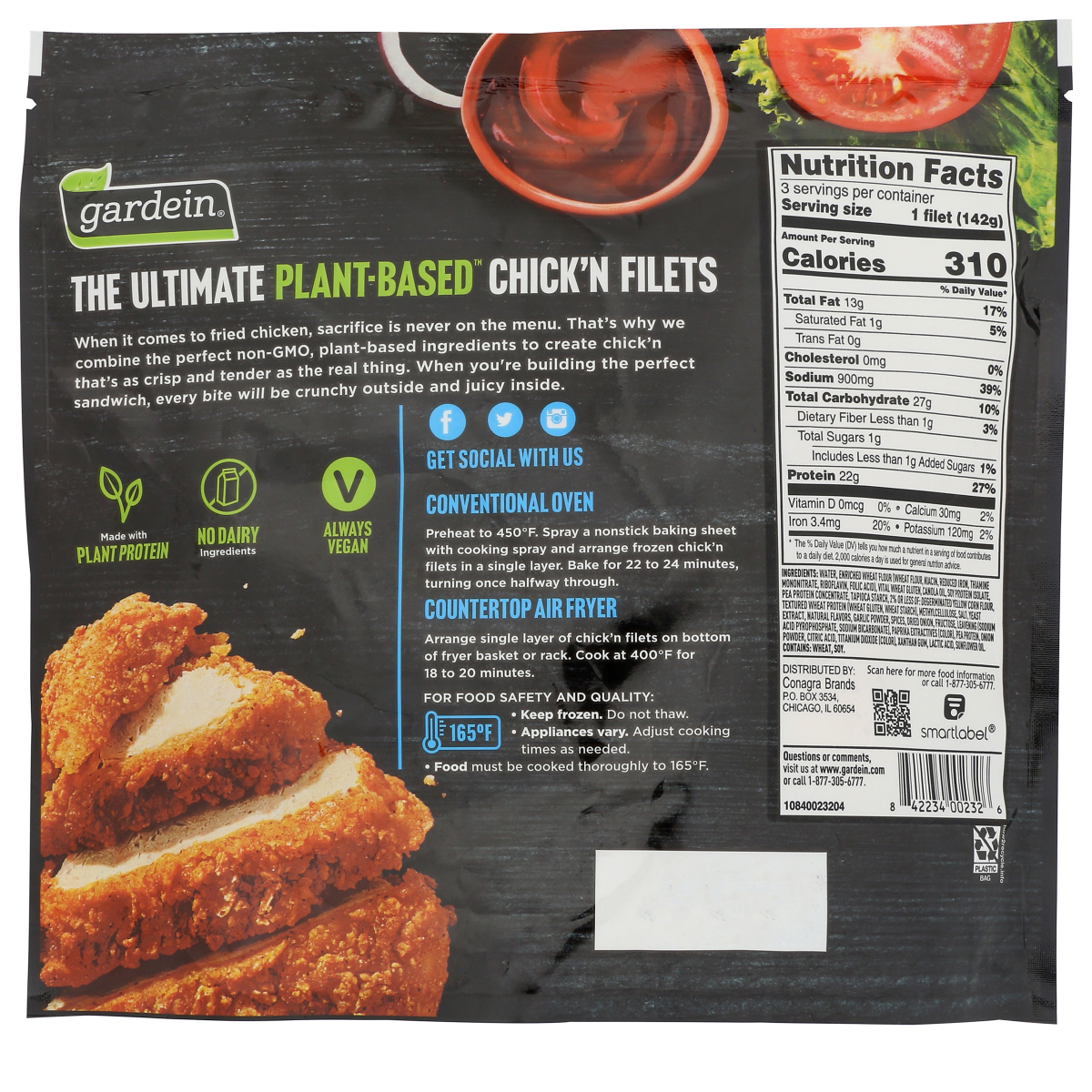 slide 2 of 2, Gardein Ultimate Plant-Based Chick'n Filets 15 oz, 15 oz