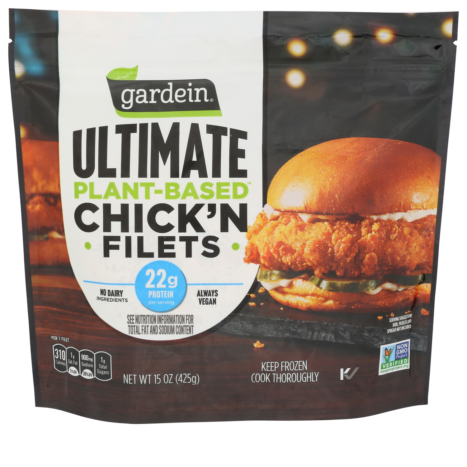slide 1 of 2, Gardein Ultimate Plant-Based Chick'n Filets 15 oz, 15 oz