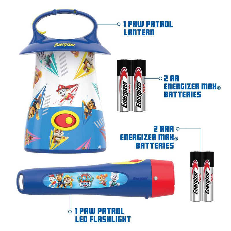slide 7 of 8, Energizer PAW Patrol Flashlights Combo Pack: LED Kids' Flashlights, Portable Light Set, Includes Batteries, Blue, 1 ct