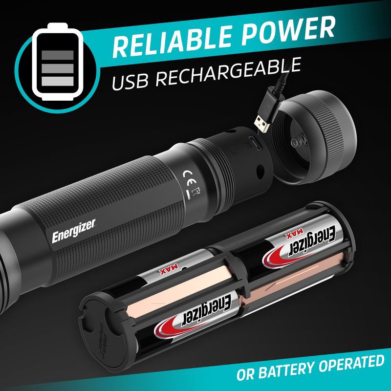 slide 7 of 8, Energizer Hybrid Power Tactical Flashlight, 1 ct