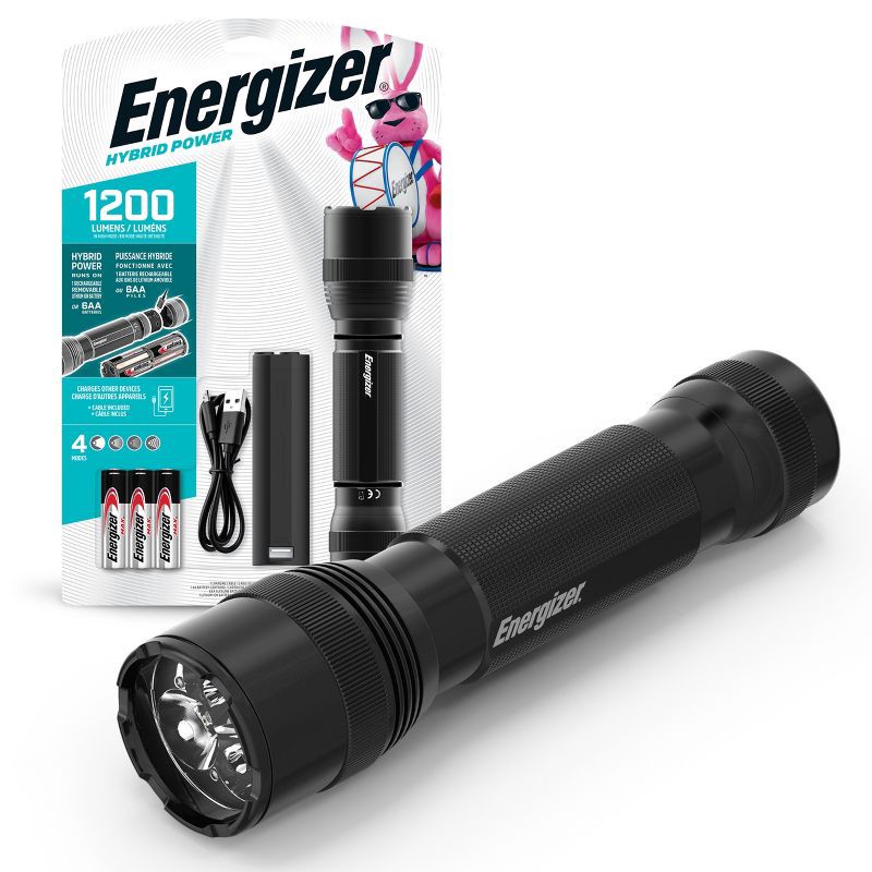 slide 1 of 8, Energizer Hybrid Power Tactical Flashlight, 1 ct