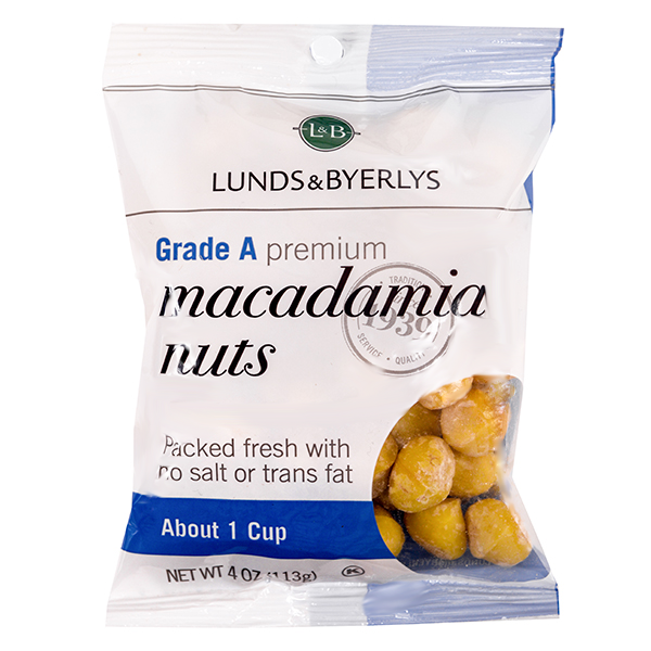 slide 1 of 1, L&B Whole Raw Macadamia Nuts - 4 oz, 4 oz