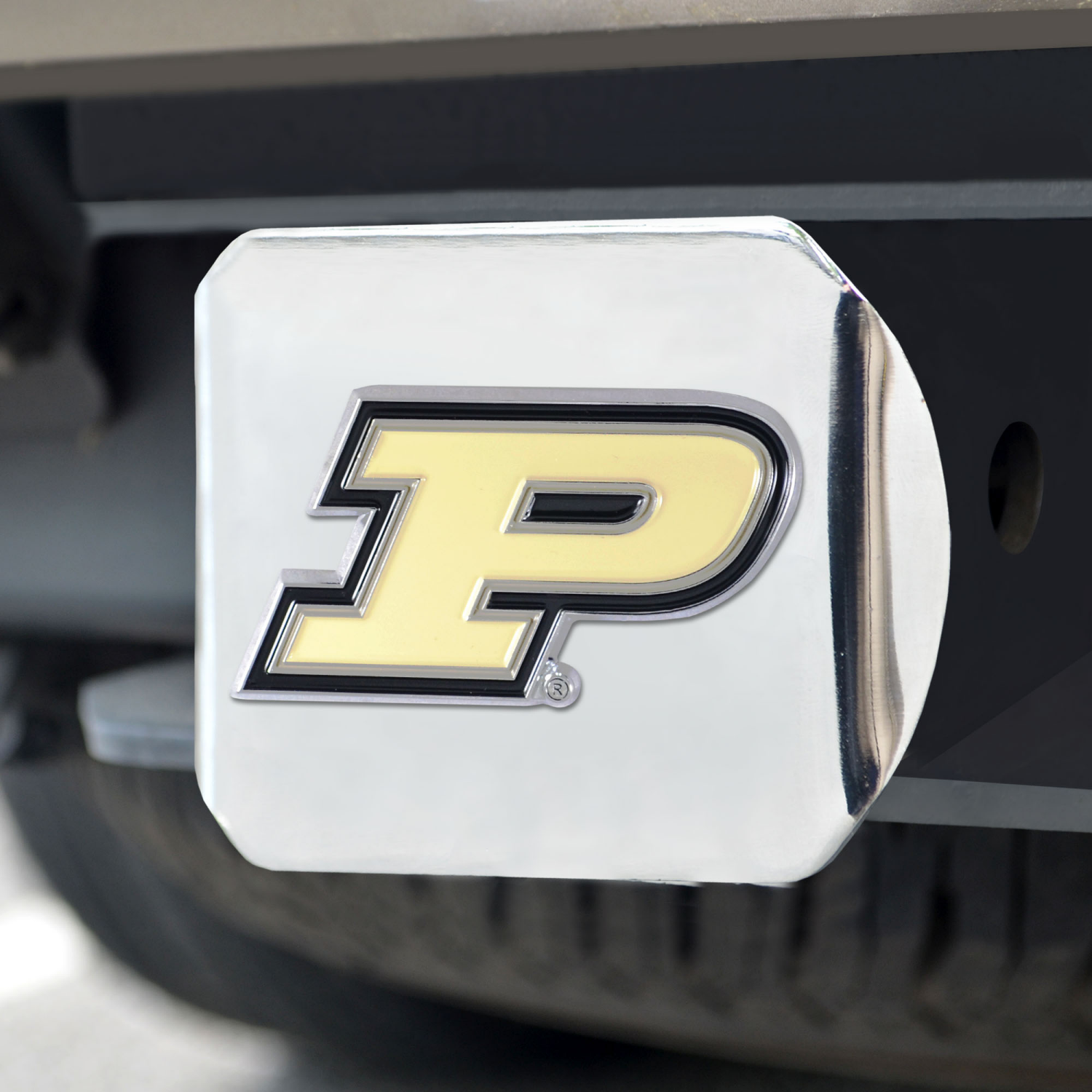 slide 2 of 2, Fanmats Chrome Hitch Cover Purdue, 1 ct