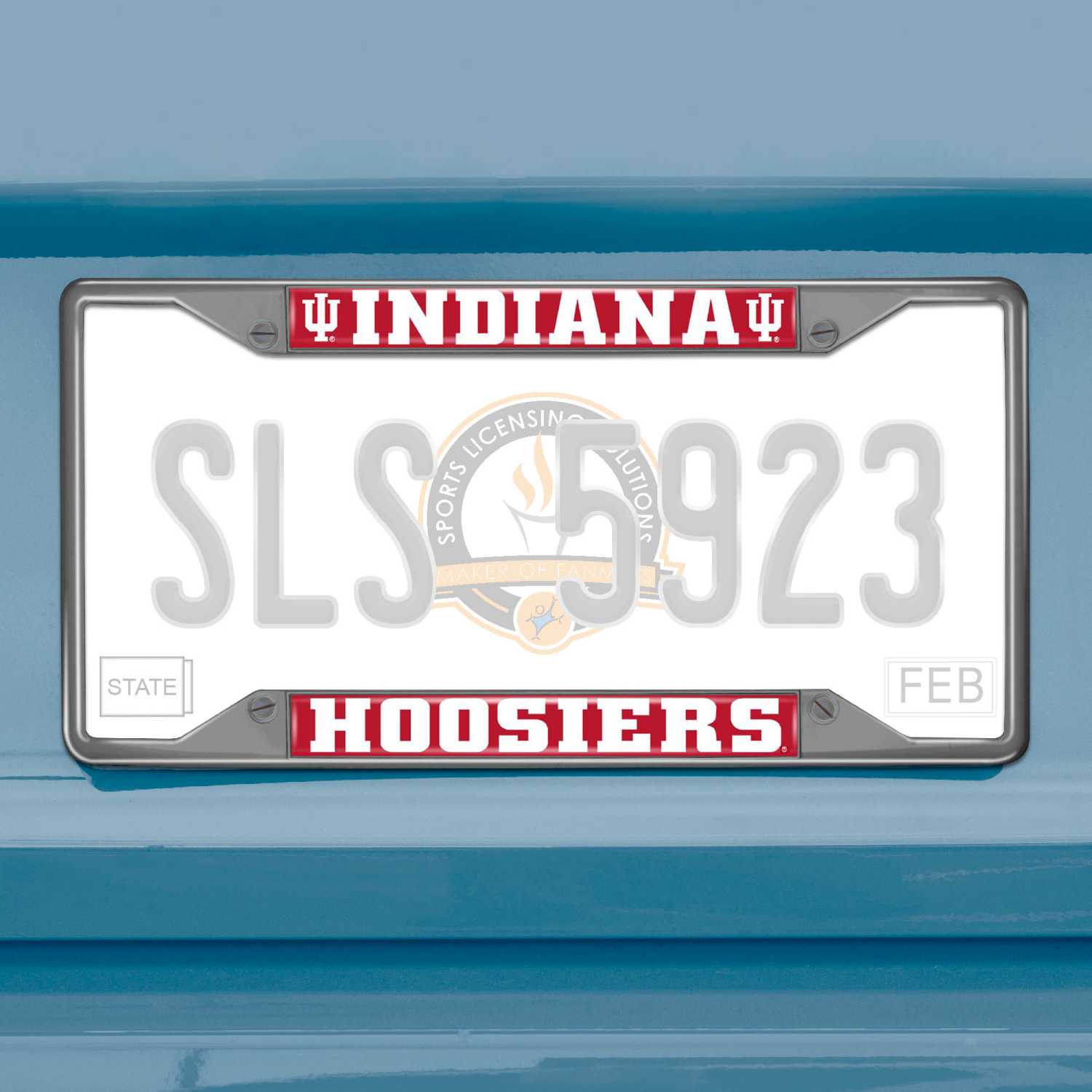 slide 2 of 2, Fanmats Lic Plate Frame Indiana, 1 ct