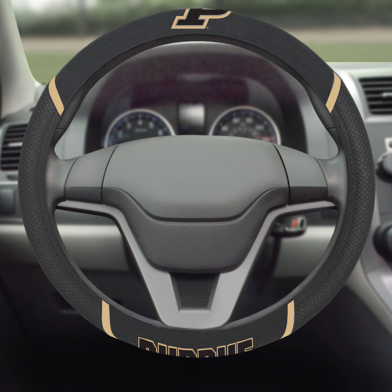 slide 2 of 2, NCAA Purdue University Steering Wheel Cover, 1 ct